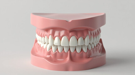 Obraz premium dental prosthesis and dental mold