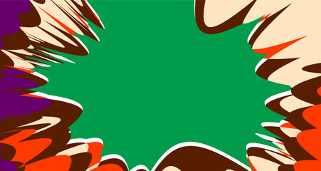 Abstract colorful  poster background. retro wall decoration, geometric shape. Vintage art for interior.  Gradient color with shapes decorative, banner, cover, card