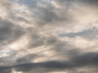 Obraz premium Dark dramatic cloudy sky. Nature background for design. Cold and melancholy mood