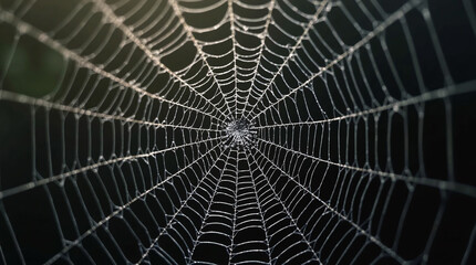 a spider spinning a web
