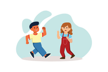 Children's Day Flat Design Illustration