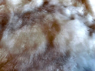 Seamless fluffy light brown fur texture background