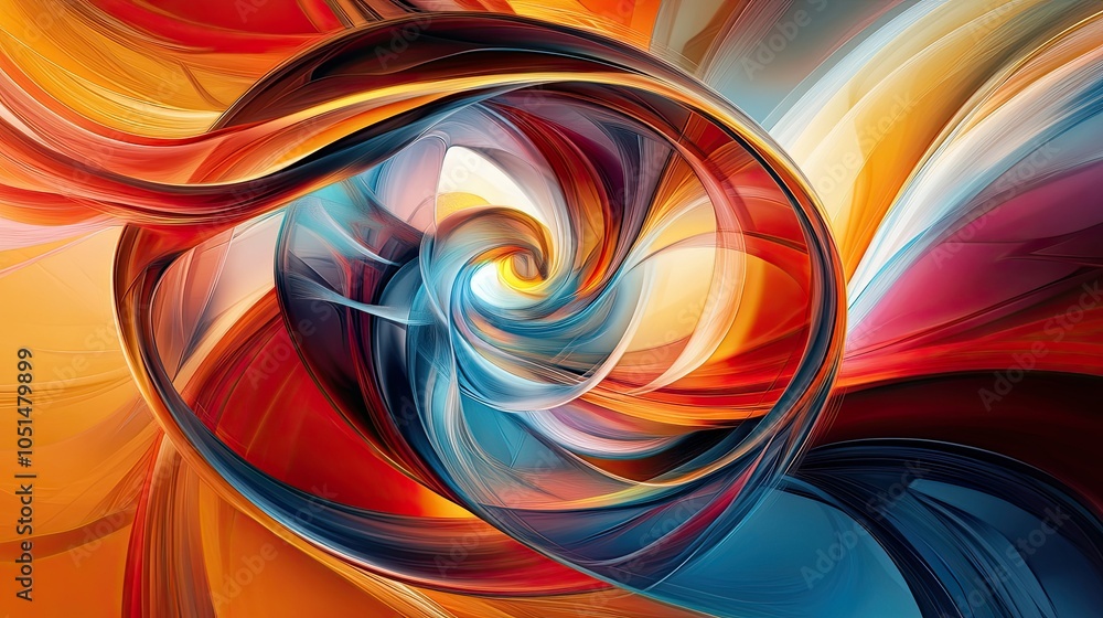 Poster dynamic swirl abstract blob background with vivid colors and fluid shapes, creating a sense of motio