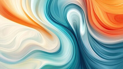 Obraz premium Elegant abstract blob swirl design with subtle color gradients and flowing shapes, creating a modern and sophisticated background.