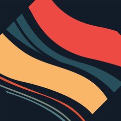 vector colorful wavy background