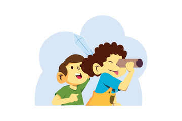 Children's Day Flat Design Illustration