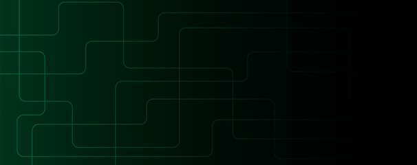 Obraz premium Abstract of green line connection engineering technology concept, vector background