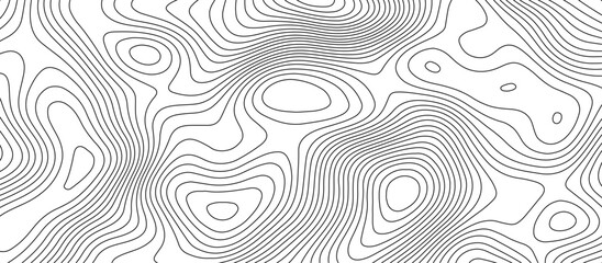 Obraz premium Abstract white wave paper curved reliefs background design. The black on white contours topography stylized relief diagram line wave carve pattern background.