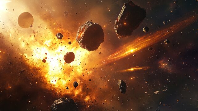 Cosmic Collision: A Spectacular Space Event