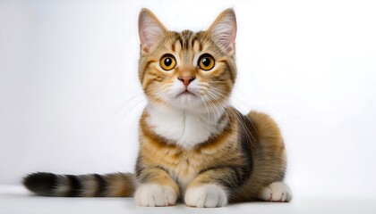 Obraz premium A charming portrait of a cat featuring its captivating eyes and soft fur, showcasing the beauty of this adorable domestic animal