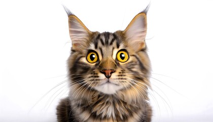 Obraz premium A charming portrait of a cat featuring its captivating eyes and soft fur, showcasing the beauty of this adorable domestic animal