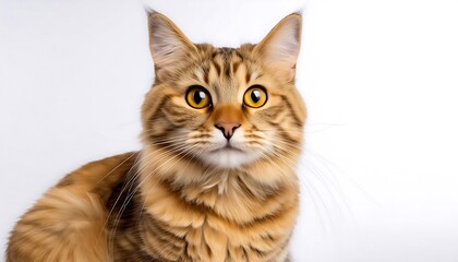 A charming portrait of a cat featuring its captivating eyes and soft fur, showcasing the beauty of this adorable domestic animal