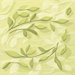 Delicate Olive Leaf Seamless Pattern for Textiles