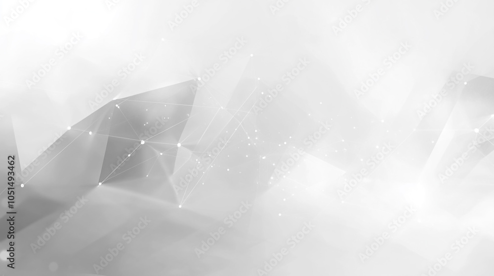 Aufkleber abstract geometric shapes in a misty environment with soft lighting in a minimalist style