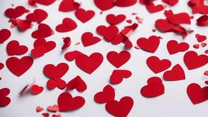 red hearts background