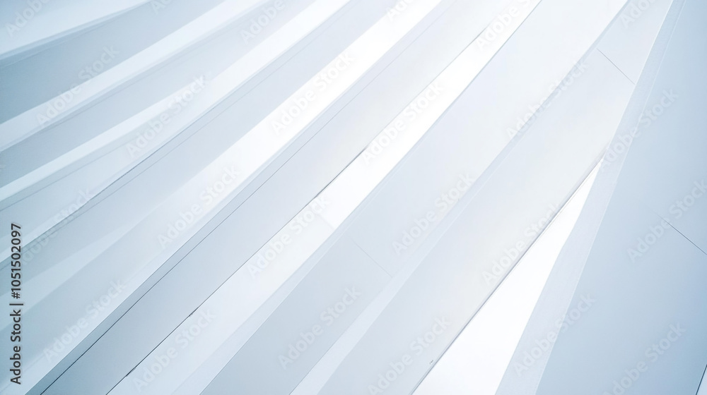 Poster elegant white architectural design featuring sharp angles and light reflections in modern space