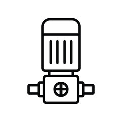 water pump icon vector design template simple and clean