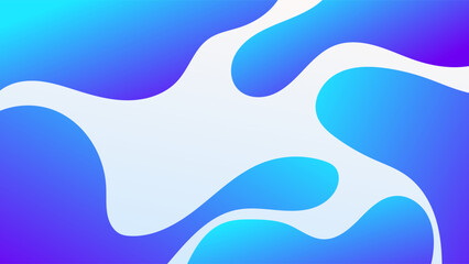 Obraz premium ABSTRACT BLUE BACKGROUND ELEGANT GRADIENT SMOOTH LIQUID COLORFUL DESIGN WITH HAND DRAWN SHAPES VECTOR TEMPLATE GOOD FOR MODERN WEBSITE, WALLPAPER, COVER DESIGN 