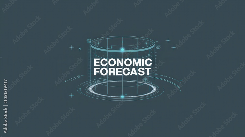 Aufkleber economic forecast visualizing data driven insights for informed strategic planning and decision maki