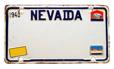 A license old plate antique vintage 1940 Nevada 94b