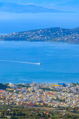 Volos city view from Pelion mount, Greece