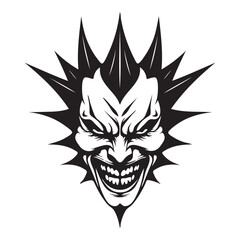Fototapeta premium Unholy Jester Saint The Twisted Fool with a Sacred Edge