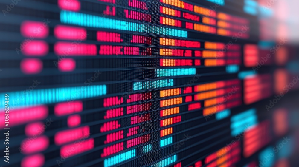 Poster ai-driven investment data visualization concept