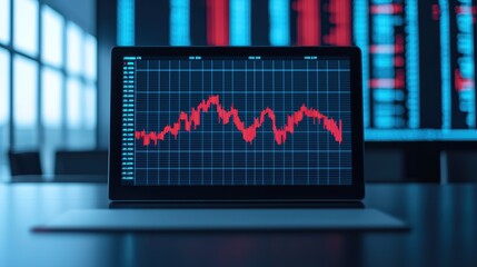 Virtual Investment Strategy Session Displaying Market Data