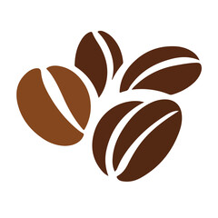 Obraz premium coffee beans on a white background