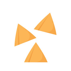 Samosa vector illustration. Samosa is indian food.