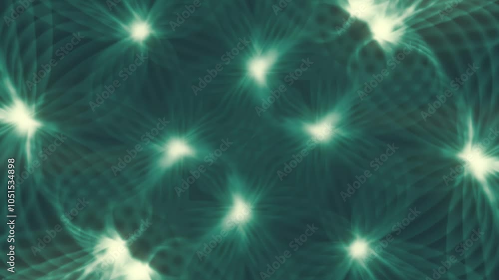 Leinwandbilder Figure resembling a complex floral pattern. 3d rendering loop animation 4K
