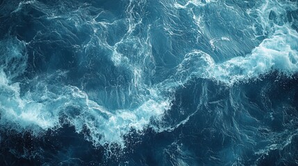 Fototapeta premium Blue water texture, blue mint water surface