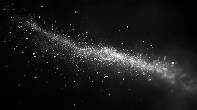 pure black background, a sprinkling of pixie dust