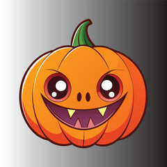 Funny halloween pumpkin jack