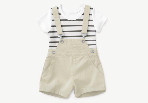Apparel King Dungareer Mockup With Generative AI