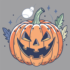 Funny halloween pumpkin jack