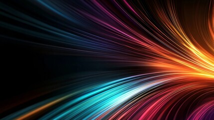 Abstract 3D Digital Background for Network Technology, Science Education, with Copy Space for Technological Processes and Digital Storage.