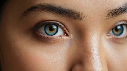 Amazing shot of beautiful Asian woman's eye.