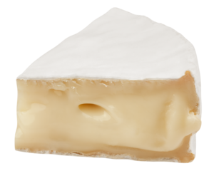 cheese Camembert or Brie, isolated on white background, full depth of field