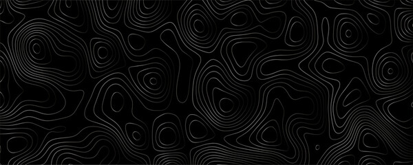 Minimalist Black and Contour Line Art with Elegant Topographic Flow, Great for Print, Digital, and Background Use
