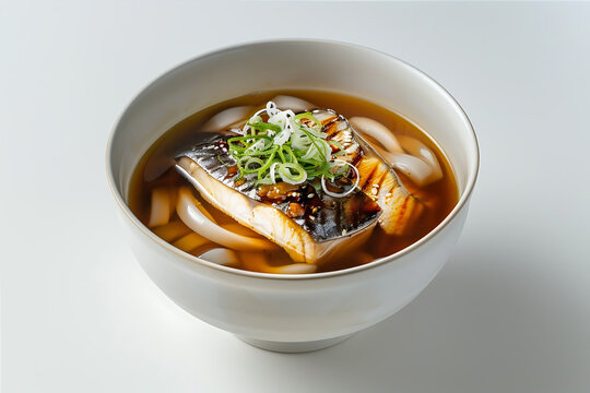 Mackerel and udon miso soup with crispy chilli-1 (2)