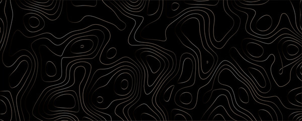 Organic Topography-Inspired Contour Line Art on a Dark Background, Ideal for Wallpapers and Minimalist Texture Designs
