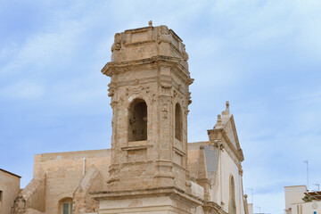 Italy, Puglia, Metropolitan City of Bari, Monopoli. Church of St. Salvatore.