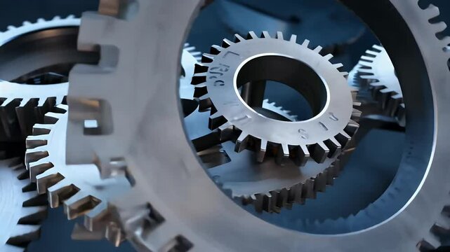 captivating visual rotating tooth wheels imprinted word consistency symbolizing success motivation strategy highquality 4K video format that inspires viewers perfection business plan wheel