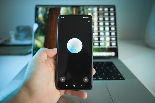 Advanced voice mode on ChatGPT developed by OpenAI displayed on smartphone screen