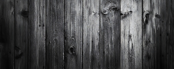 Fototapeta premium A rustic wood texture in warm grey tones with visible grains and knots. This close-up shot highlights natural imperfections, adding a sense of authenticity