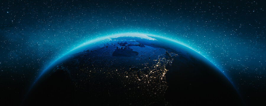 Planet Earth - Canada night map