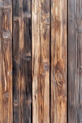 Obraz premium A close-up shot of a wooden fence with intricate details and texture