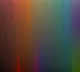 Fototapeta premium Rainbow grunge metal wall texture background, suitable for Halloween theme background, old cracks in cement, dusty old film effect texture, horror concrete imitation facade wall 8k quality,generative 