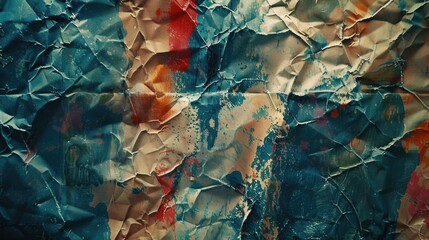 A close-up view of a painted paper, highlighting the texture and color